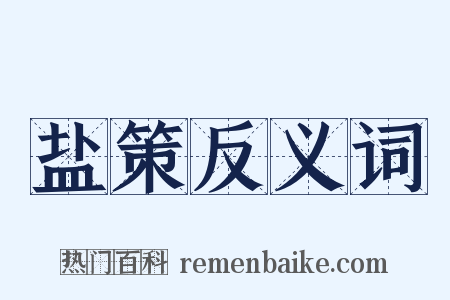 盐策反义词是什么意思的图片